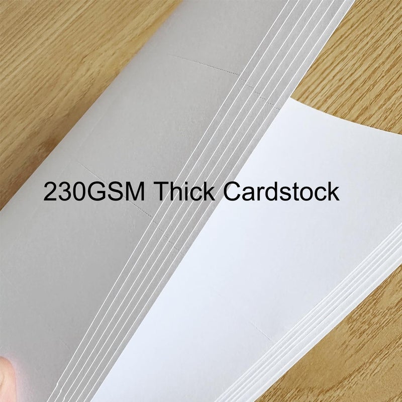 MR-LABEL 800 Name Badge Inserts 3.5x2.25 in, 230GSM Premium Insert Badge Refill, Two-Sides Printable Card Stock, Micro-Perforated, Compatible with Inkjet/Laser Printer - Image 4